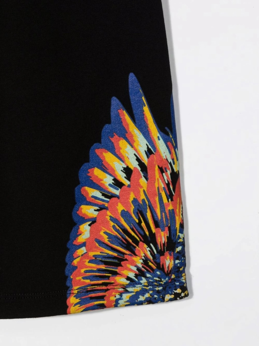 Pantaloni scurti Marcelo Burlon negri - Img 3