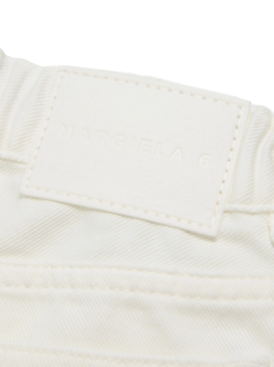 Pantaloni scurti MM6 Maison Margiela albi - Img 3