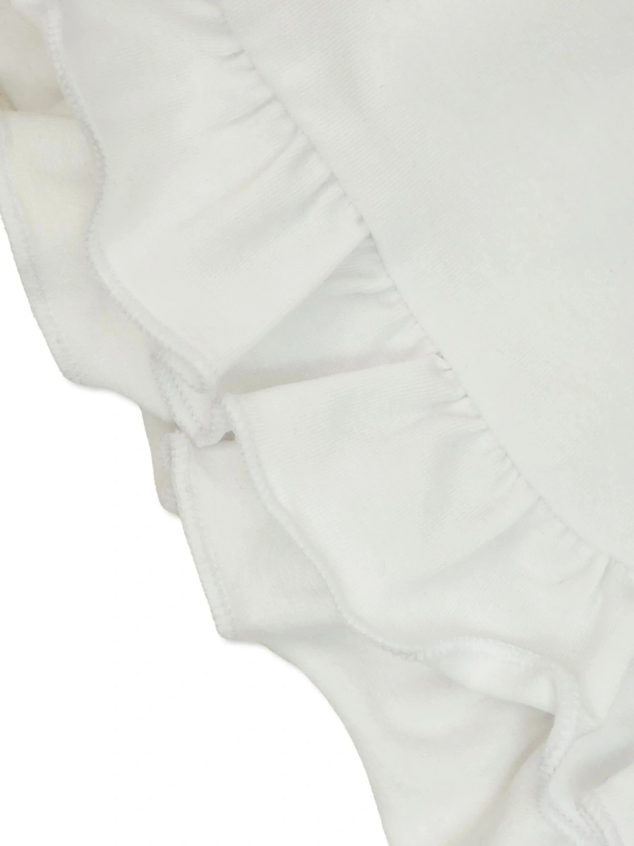 Pantaloni scurti Moncler albi - Img 3