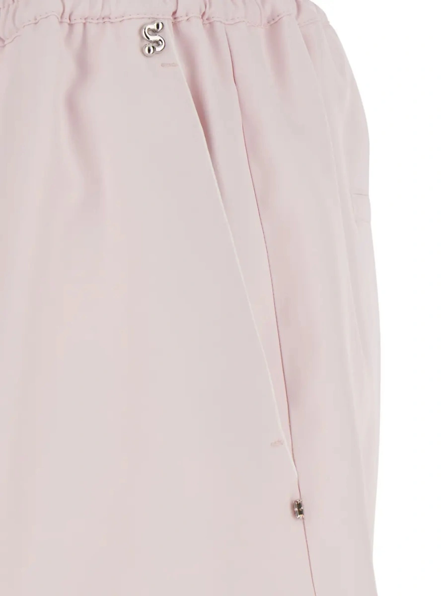 Pantaloni scurti SPORTMAX roz din vascoza - Img 3
