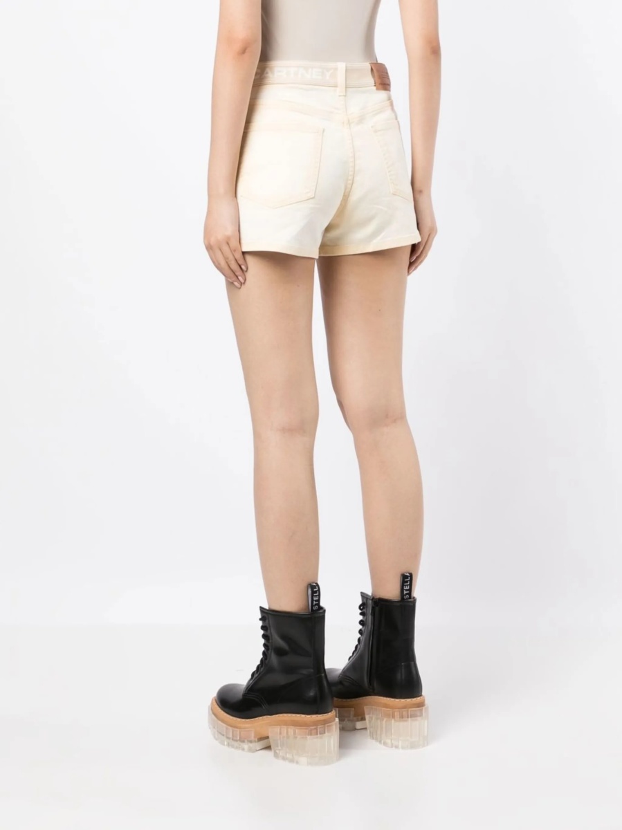 Pantaloni scurti Stella McCartney neutri - Img 4