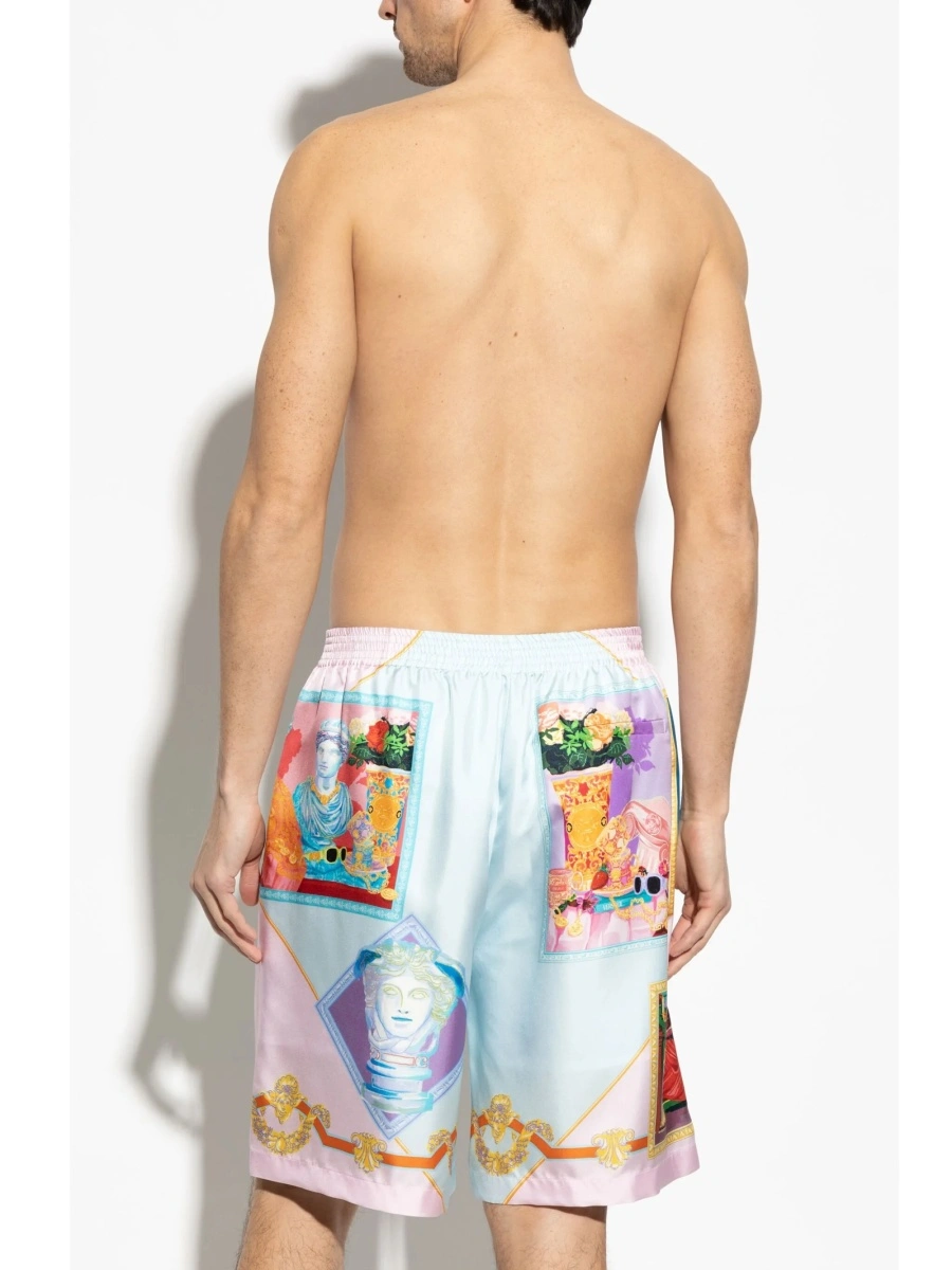 Pantaloni scurti Versace albastri - Img 4