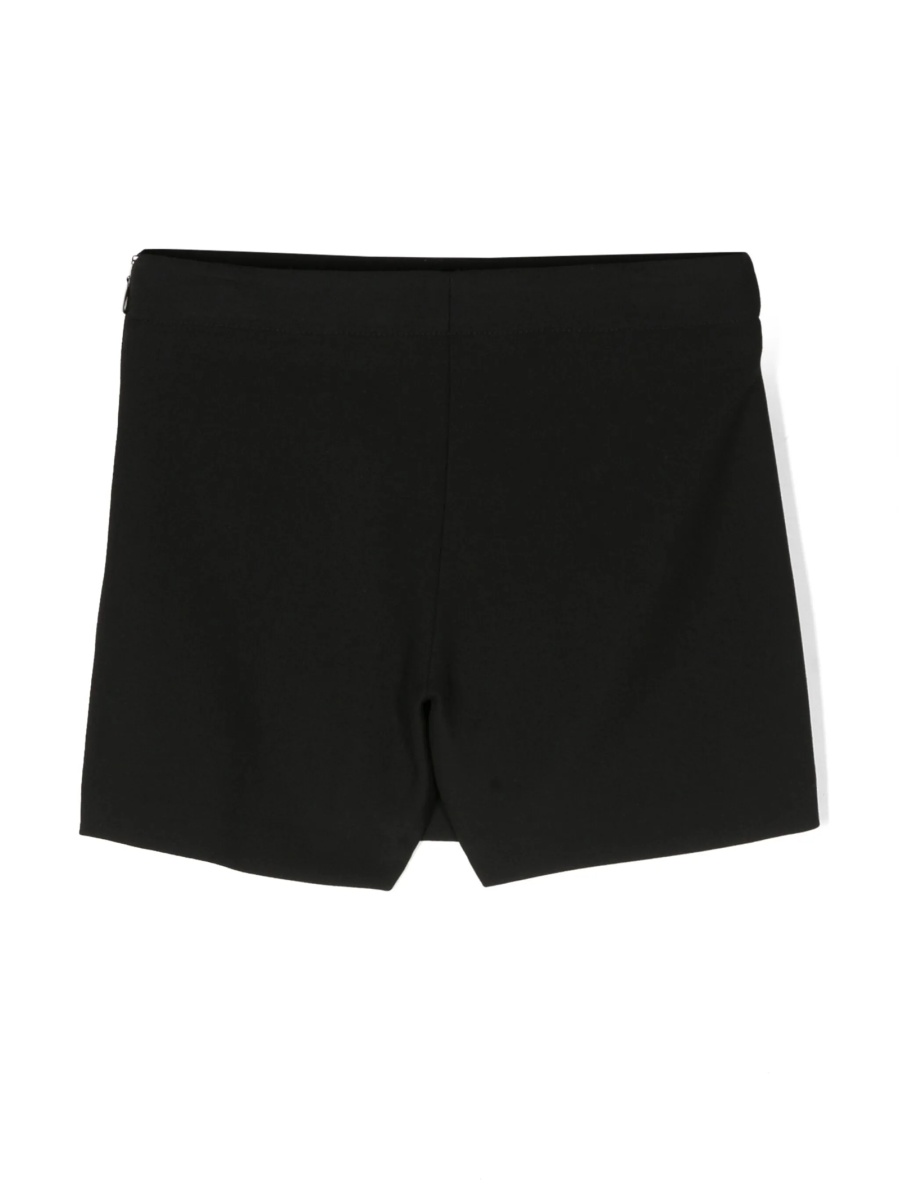 Pantaloni scurti Versace negri din bumbac si spandex/elastan - Img 2