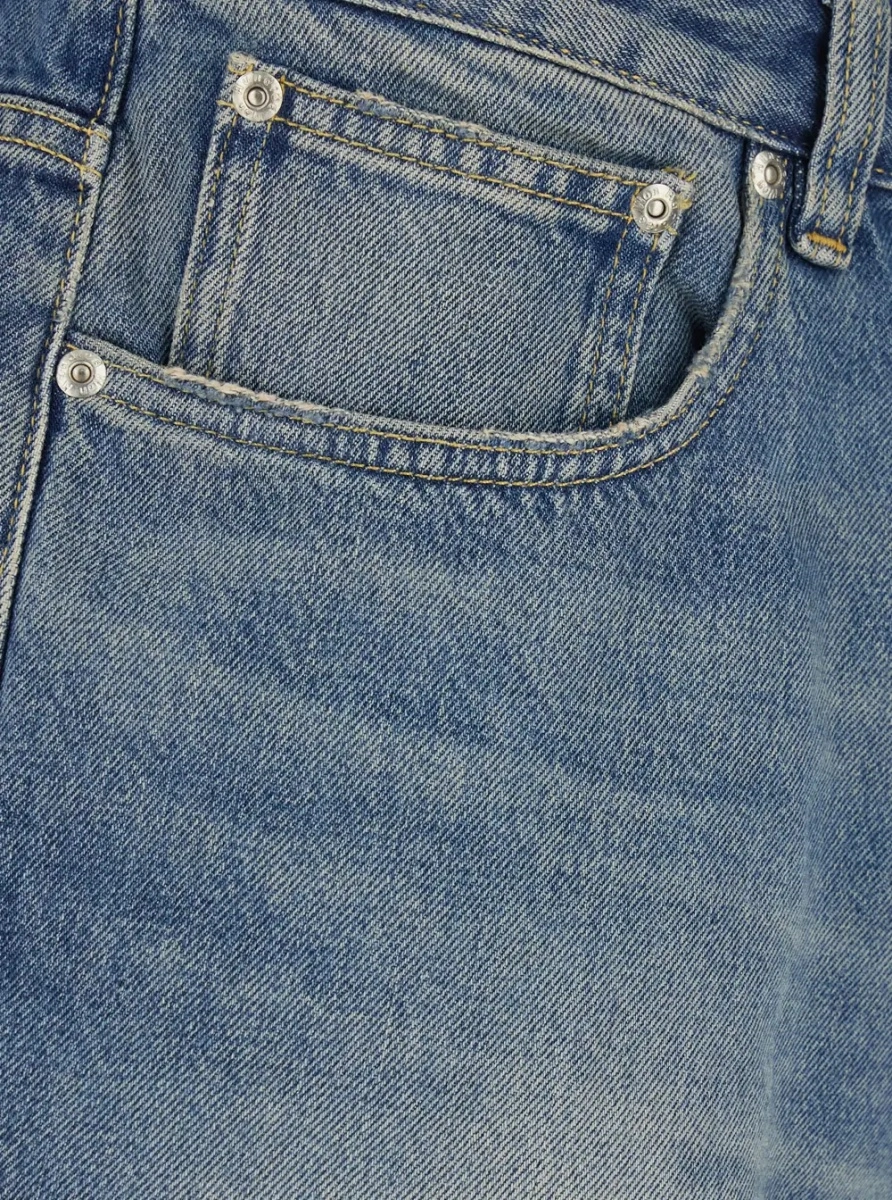 Pantaloni scurti Won Hundred albastri din denim - Img 3