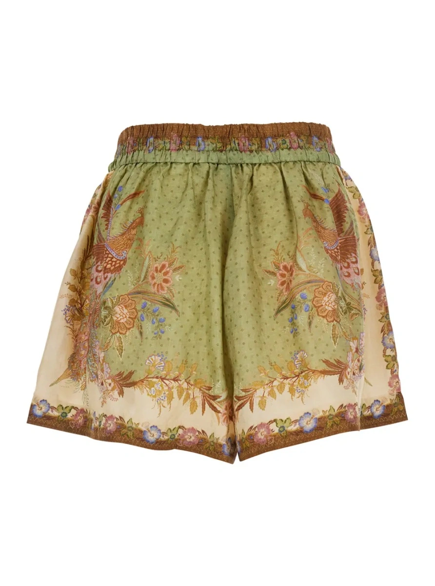 Pantaloni scurti ZIMMERMANN multicolor din matase - Img 2