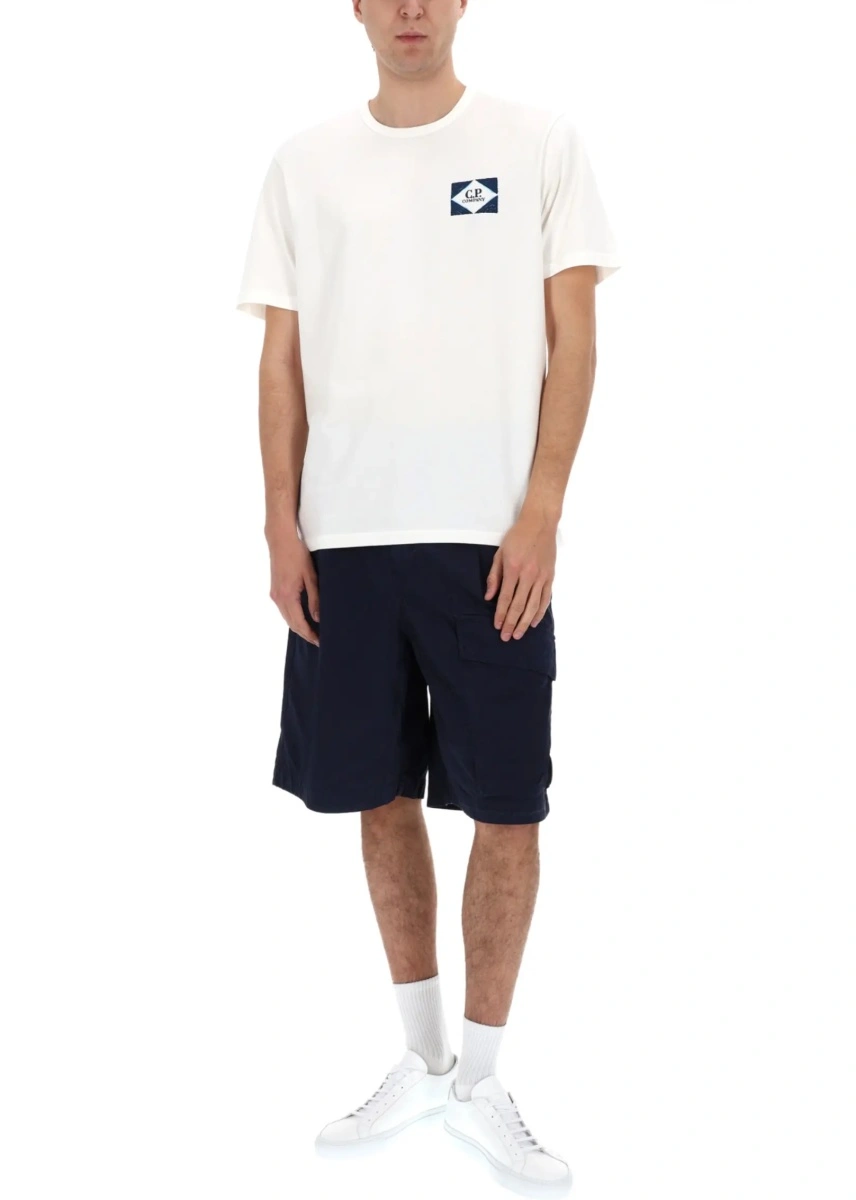 Pantaloni Shorts Cargo Con Patch Logo - Img 2