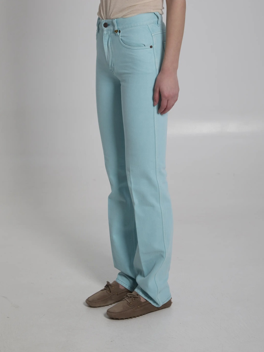 Pantaloni Straight Leg Jeans In Denim - Img 2