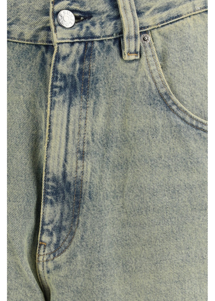 Pantaloni Super Wide Denim Bermuda Shorts - Img 3