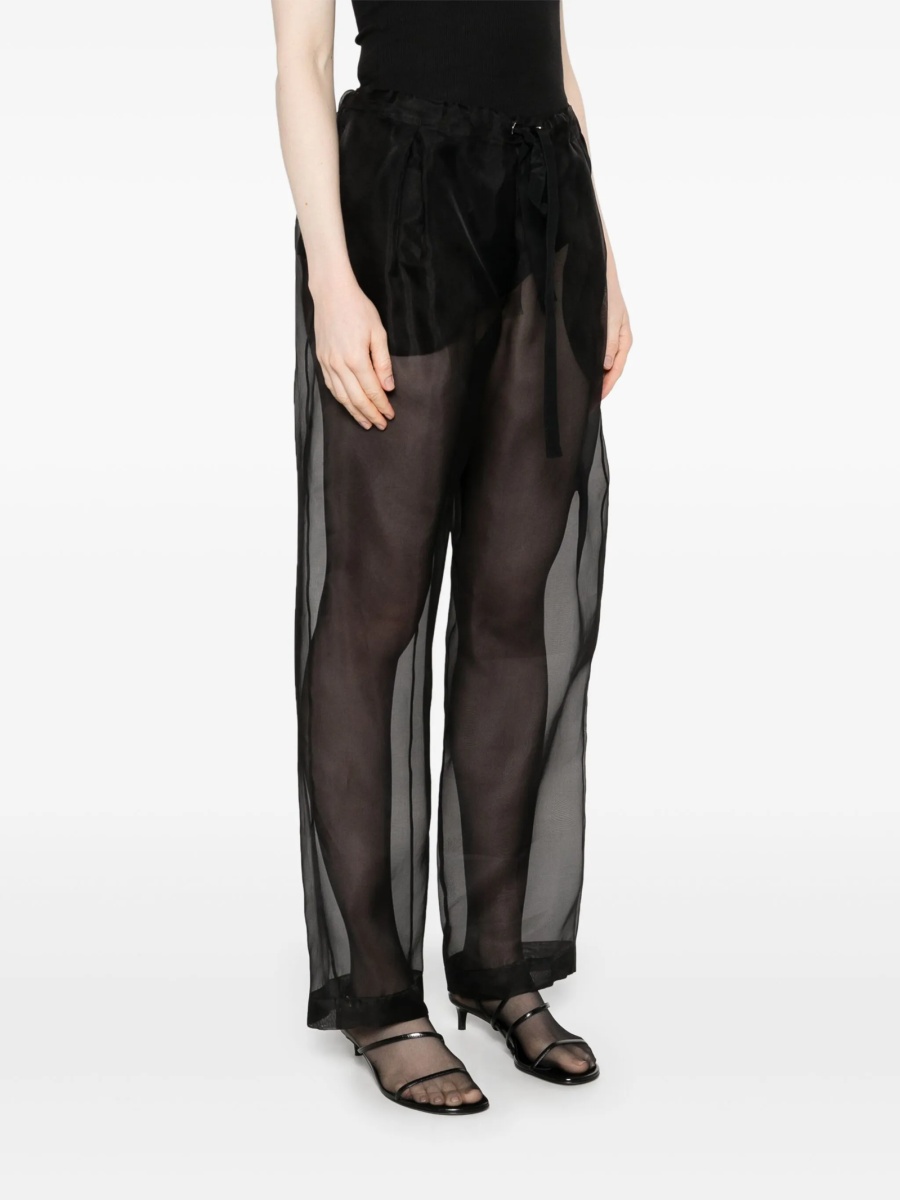 Pantaloni talie inalta Khaite negri - Img 3