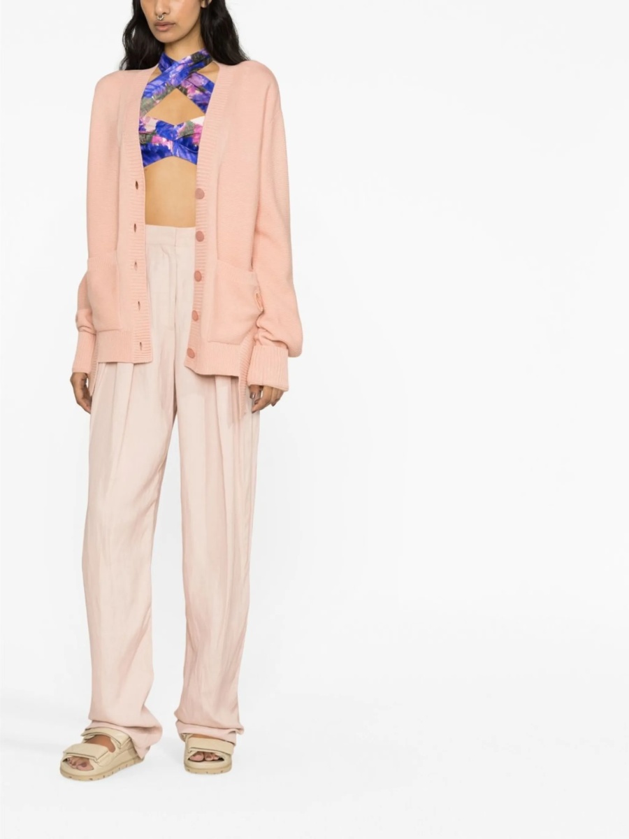 Pantaloni talie inalta Stella McCartney roz - Img 2