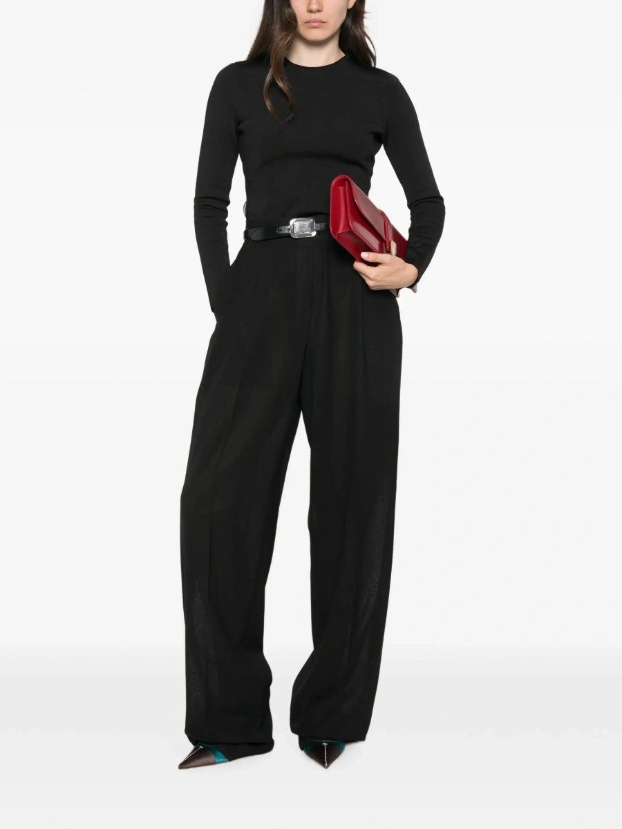 Pantaloni Tom Ford negri din lana - Img 4