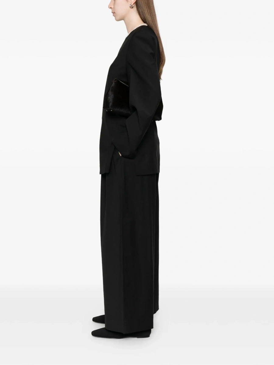 Pantaloni TOTEME negri din lana - Img 3