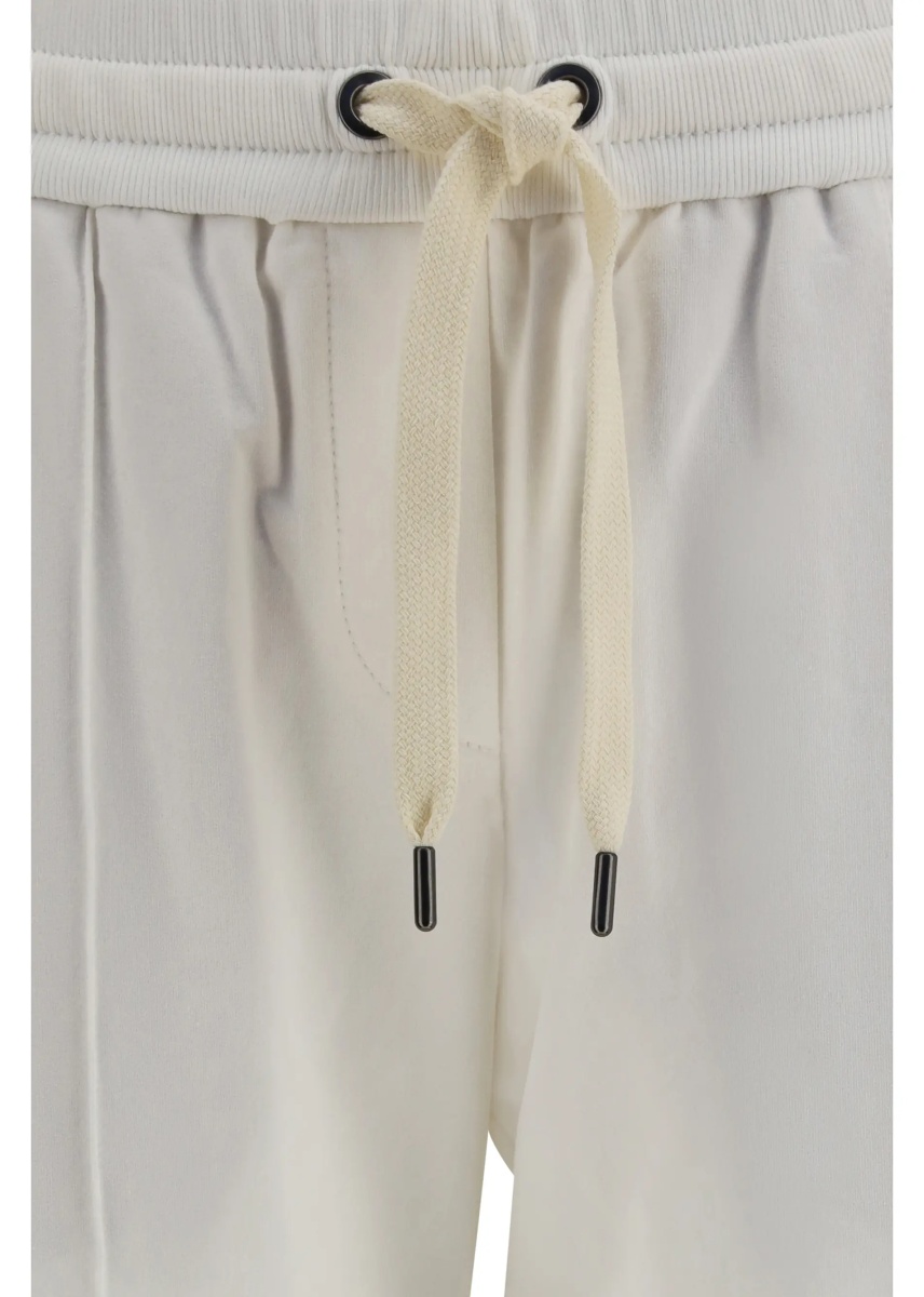 Pantaloni Track stretch-fleece Pants with monili detailing - Img 3