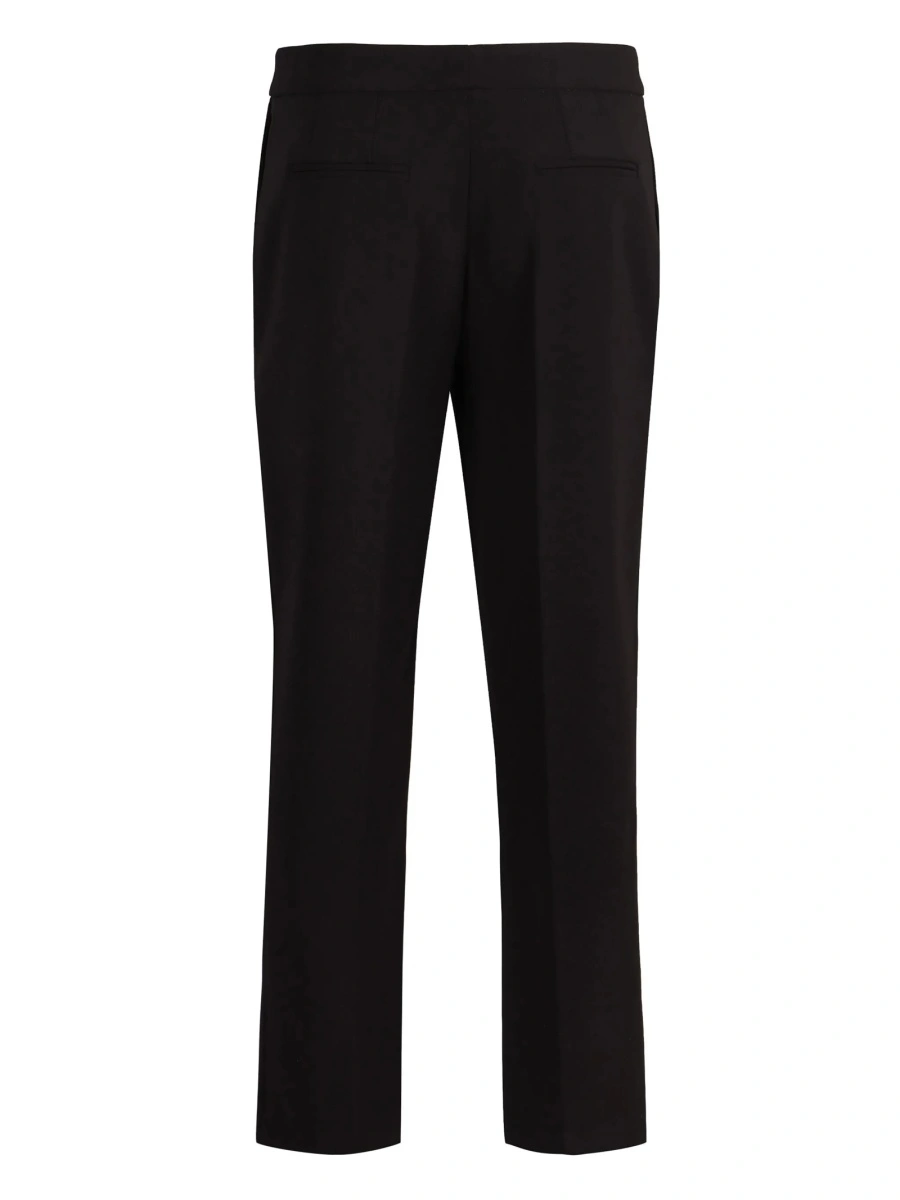 Pantaloni trei sferturi Elisabetta Franchi negri din elastan si polyester - Img 2