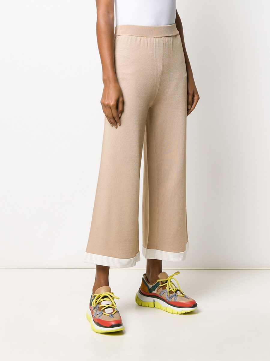 Pantaloni trei sferturi LOVE Moschino neutri - Img 3