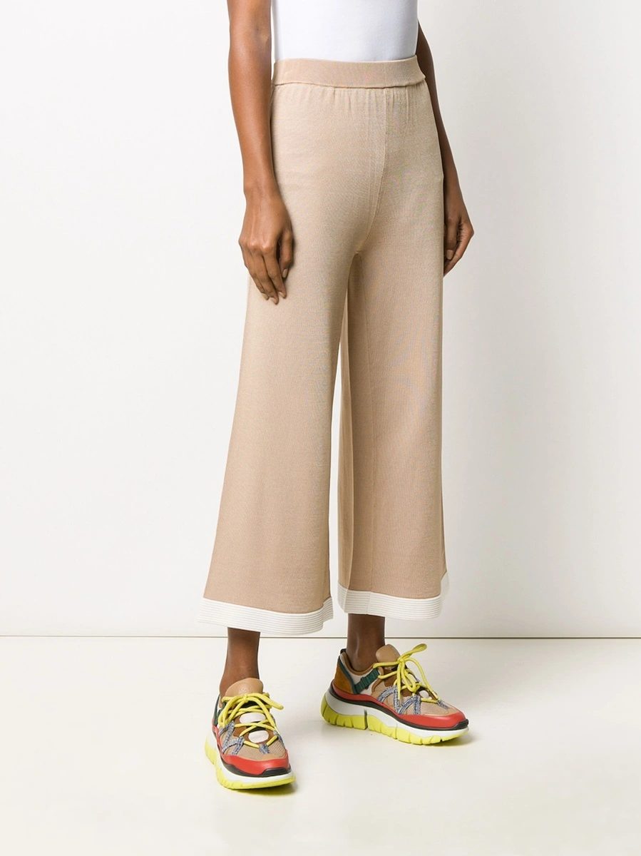 Pantaloni trei sferturi LOVE Moschino neutri - Img 3