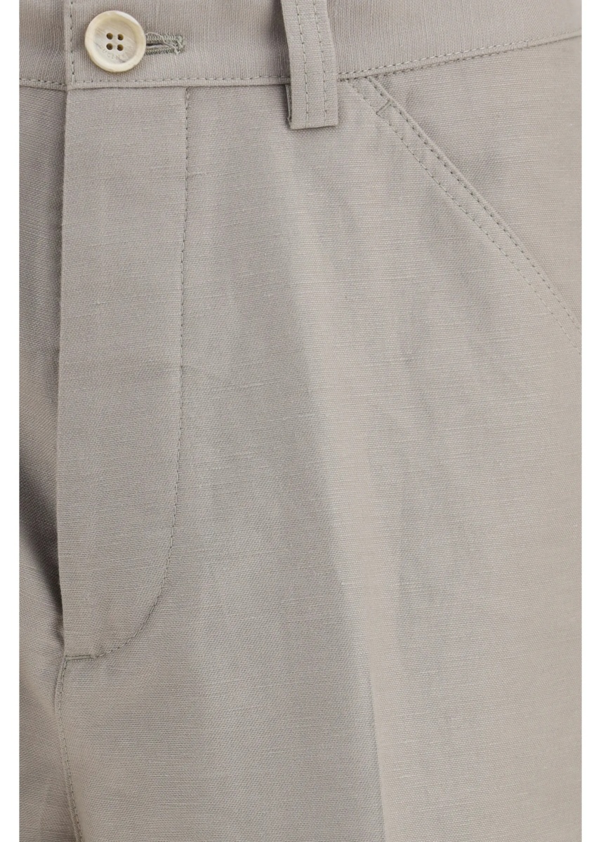 Pantaloni Trousers tailored in cotton with belt loops - Img 3