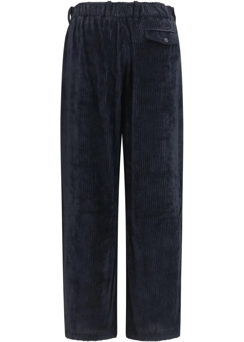 Pantaloni Wide-leg ribbed viscose velvet Pants - Img 2