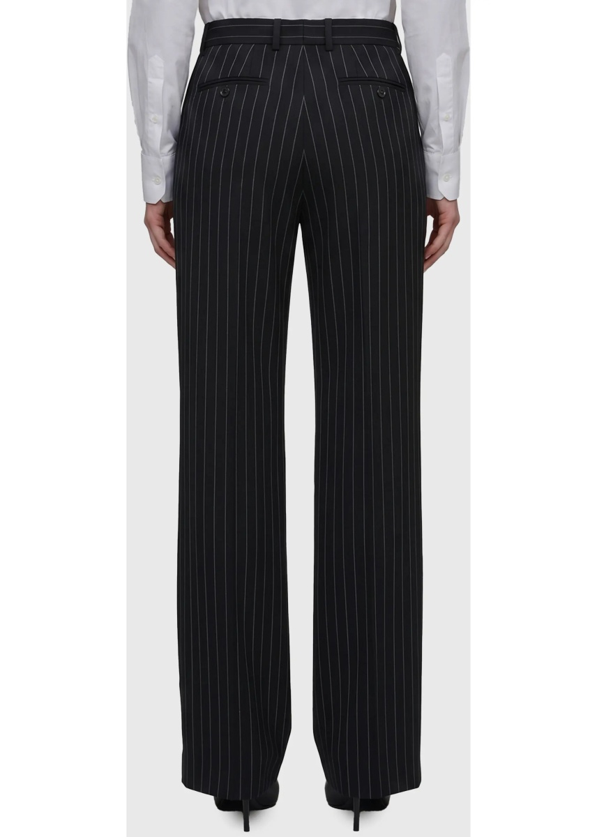 Pantaloni Wool Chalk Stripe Trousers - Img 2