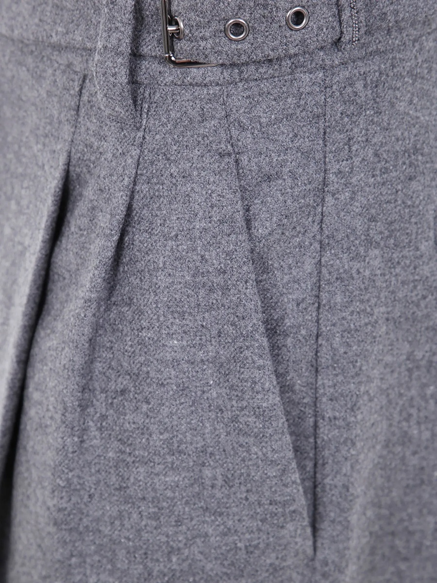 Pantaloni Wool pants with belt - Img 3