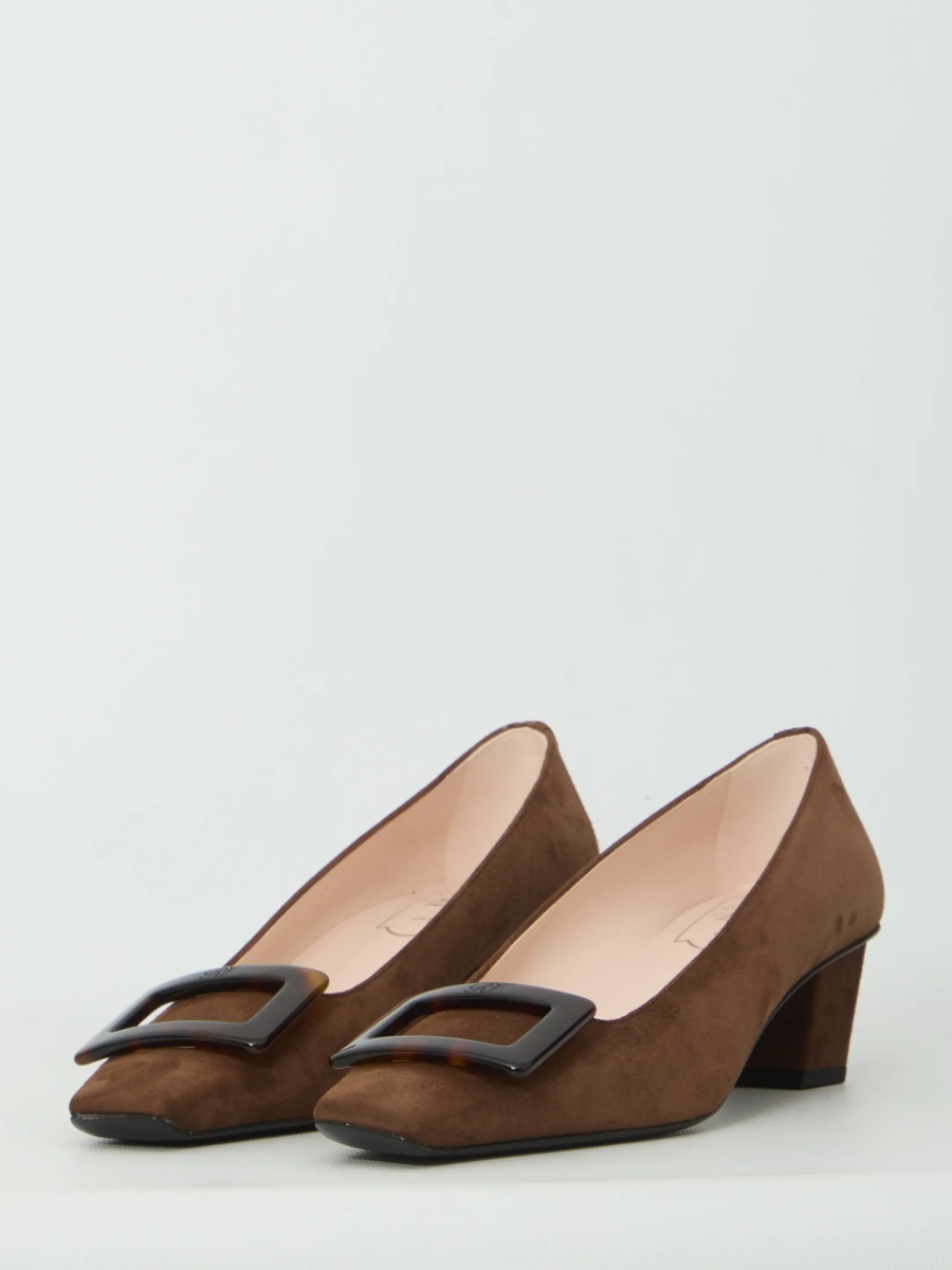 Pantofi Belle Vivier Pumps In Suede - Img 2