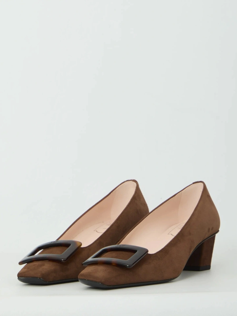 Pantofi Belle Vivier Pumps In Suede - Img 2