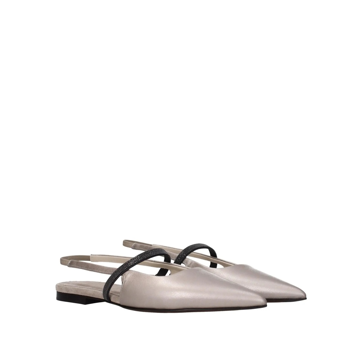 Pantofi Brunello Cucinelli Slingback Flats - Img 2