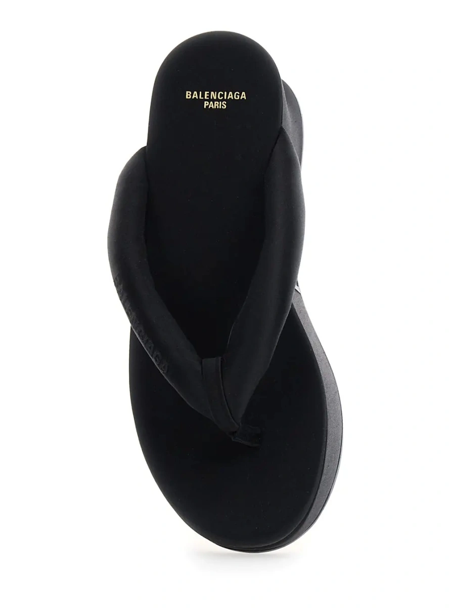 Pantofi cu platforma Balenciaga negri din vascoza - Img 4