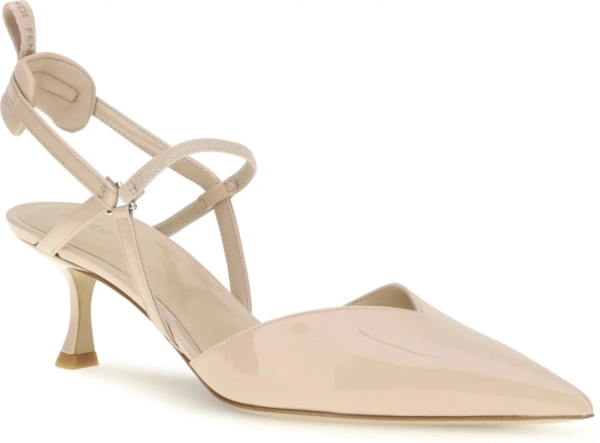 Pantofi cu toc Fendi multicolori din piele lacuita - Img 2