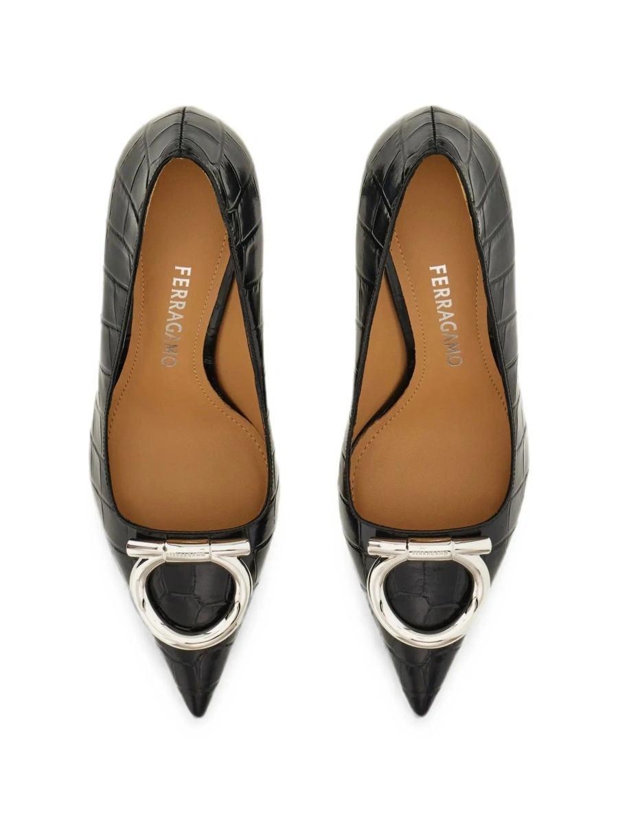 Pantofi cu toc Ferragamo negri - Img 8