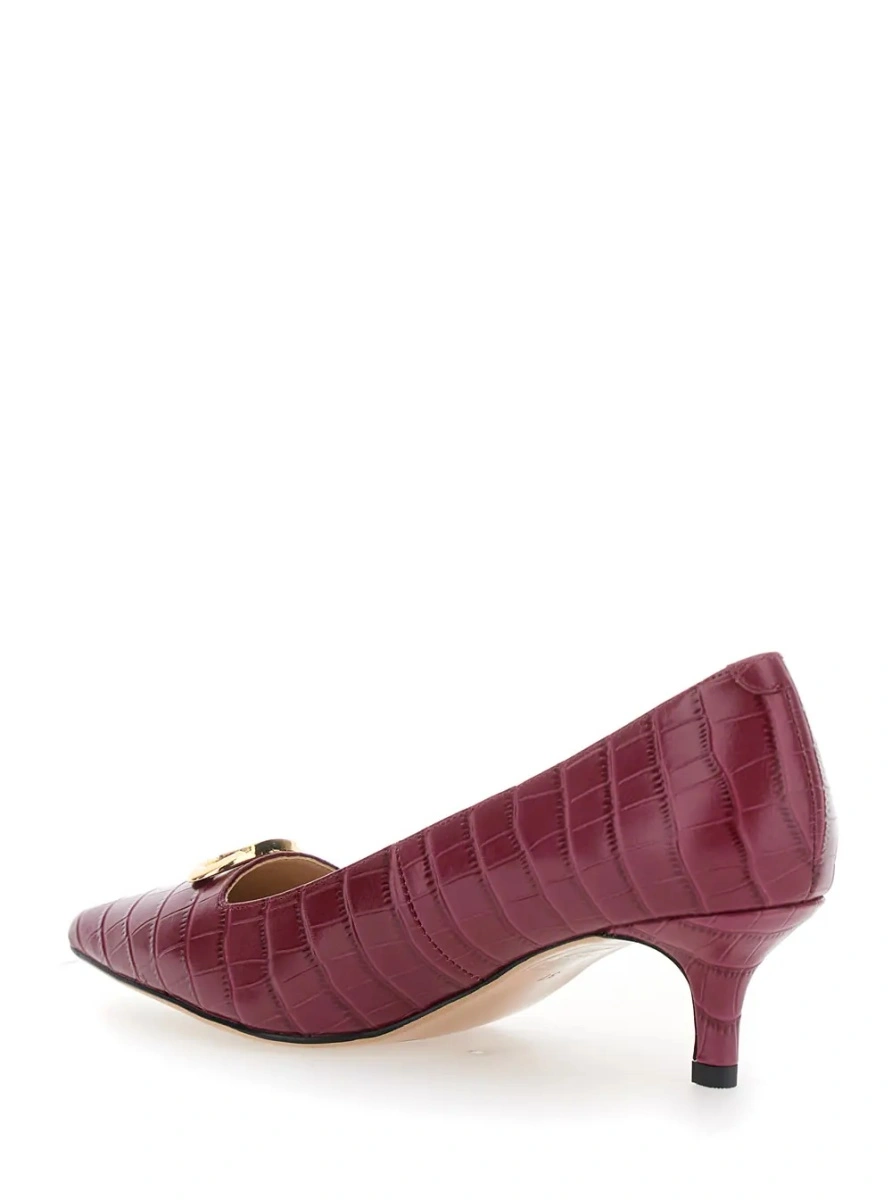 Pantofi cu toc TWINSET rosii din piele - Img 3