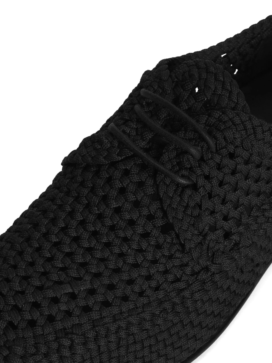 Pantofi Derby Dolce &amp; Gabbana negri din material textil - Img 4