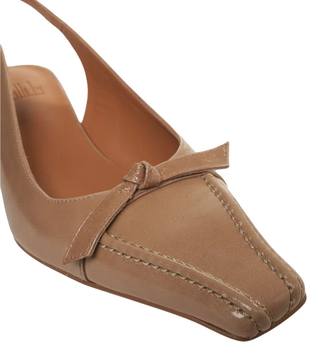 Pantofi Leather slingbacks - Img 4