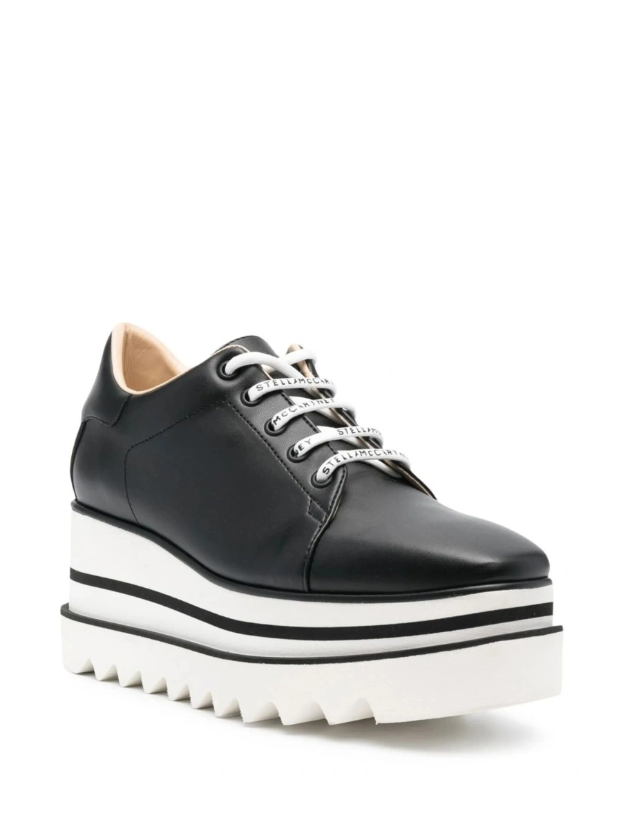 Pantofi Oxford Stella McCartney elyse negri din material textil si poliuretan - Img 2