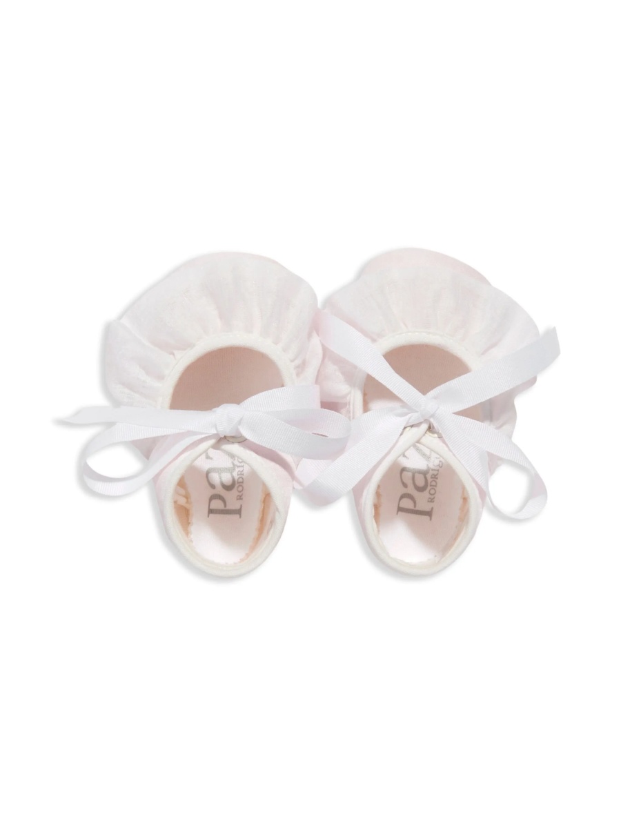 Pantofi premergatori Paz Rodriguez roz din material textil - Img 3