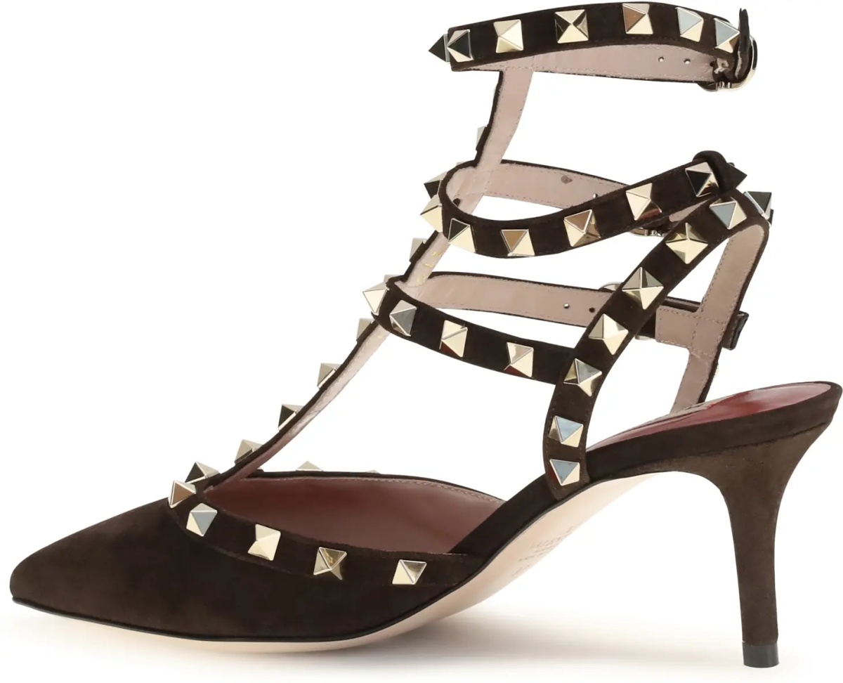 Pantofi Rockstud suede Pumps - Img 3