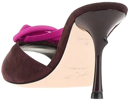 Pantofi 'Rose Vivier' suede leather mules - Img 3