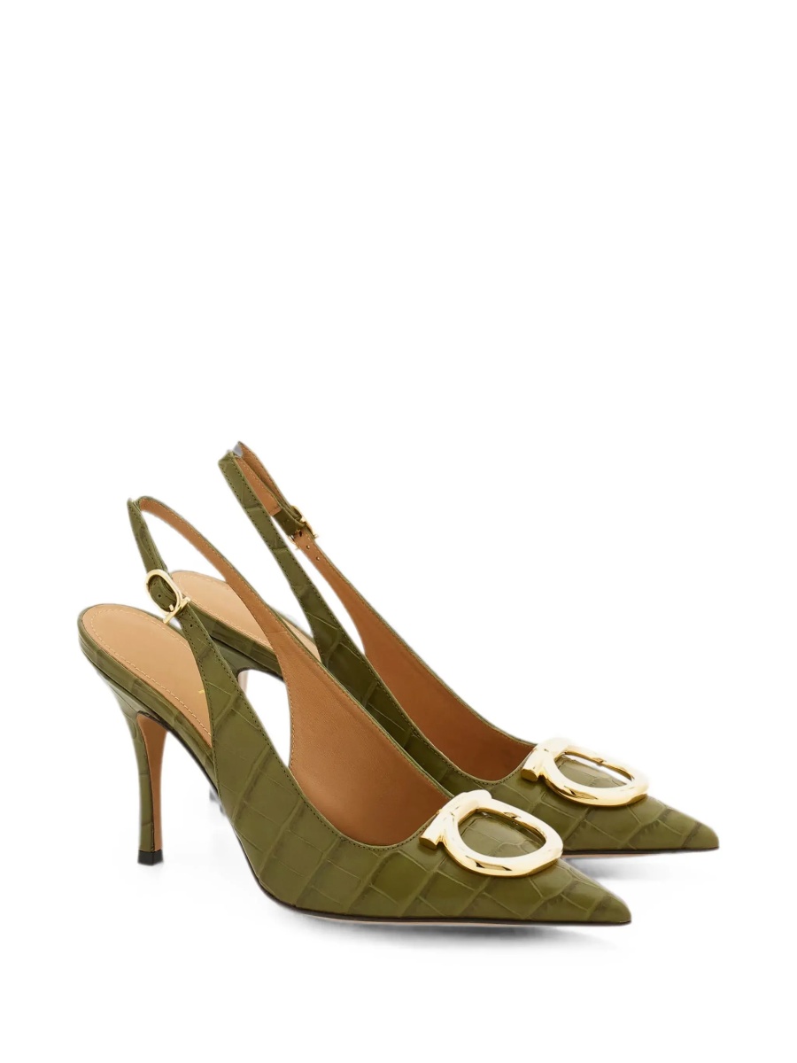 Pantofi "Sara Croc 65MM" Slingback - Img 6