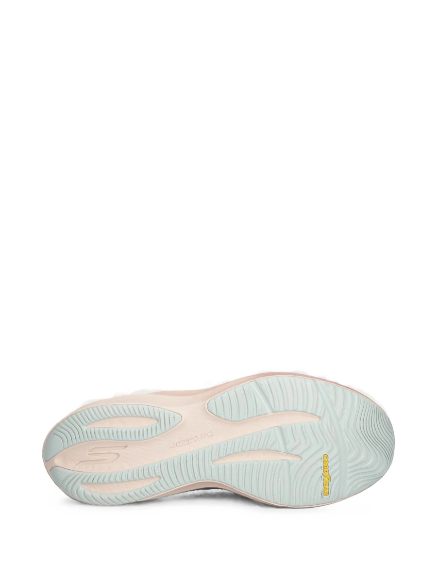 Pantofi slip-on SKECHERS albi din material textil - Img 5