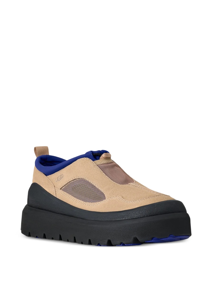 Pantofi slip-on UGG neutri din piele intoarsa si plasa - Img 2