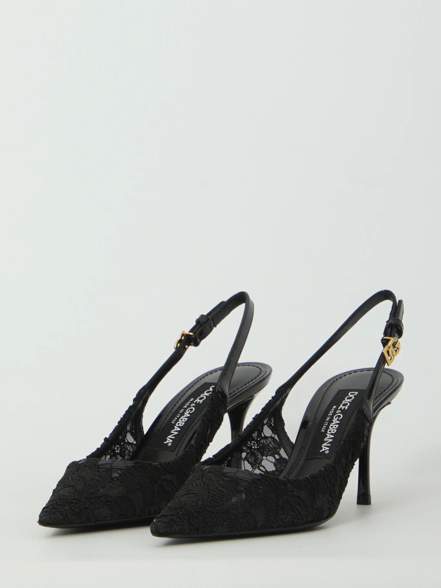 Pantofi Taormina Lace Slingback Pumps - Img 2