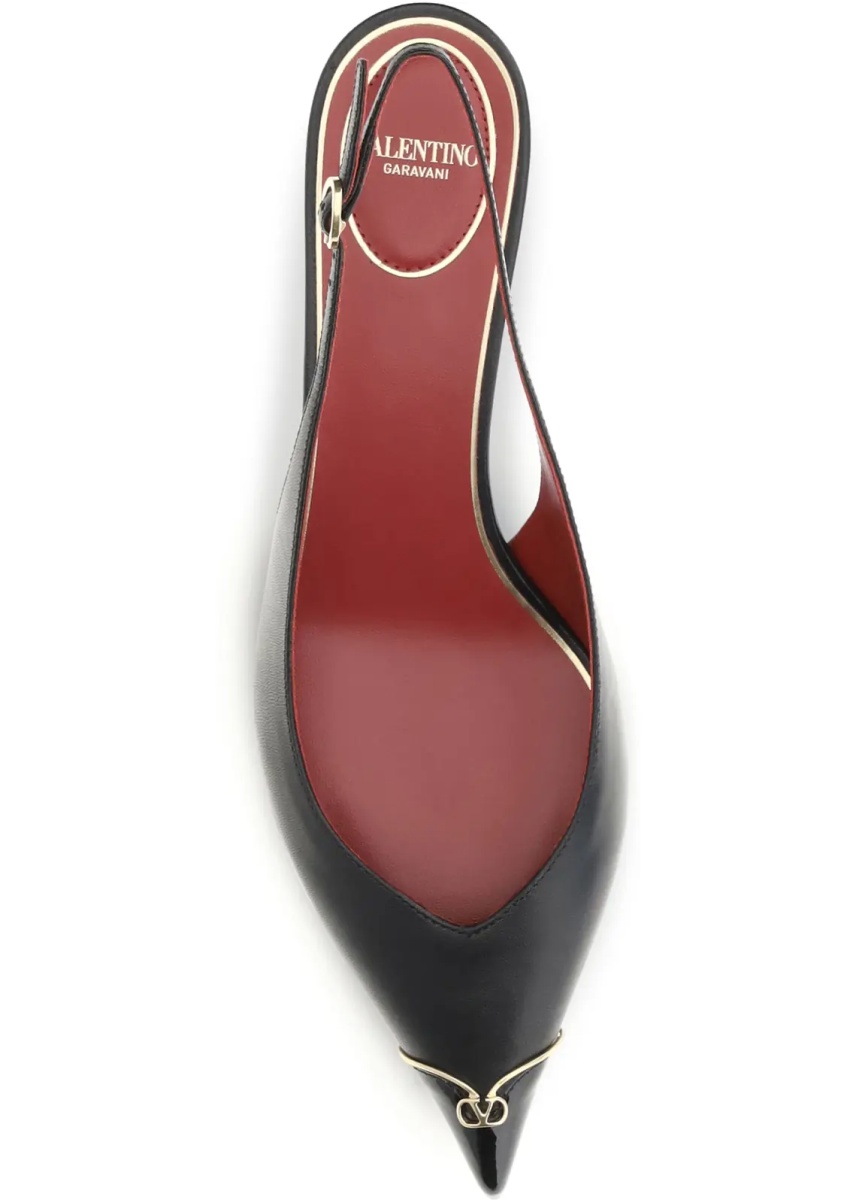 Pantofi VLogo Signature kitten-heel slingback Pumps - Img 4