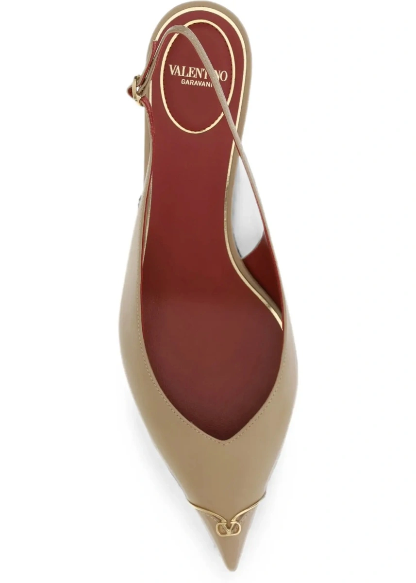 Pantofi VLogo Signature kitten-heel slingback Pumps - Img 6