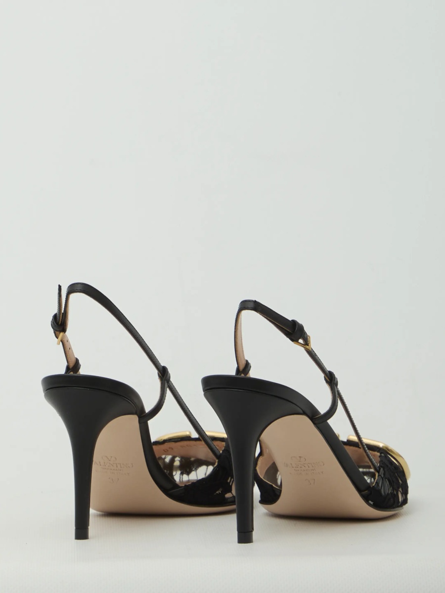 Pantofi Vlogo Signature Slingback Pumps In Lace - Img 3