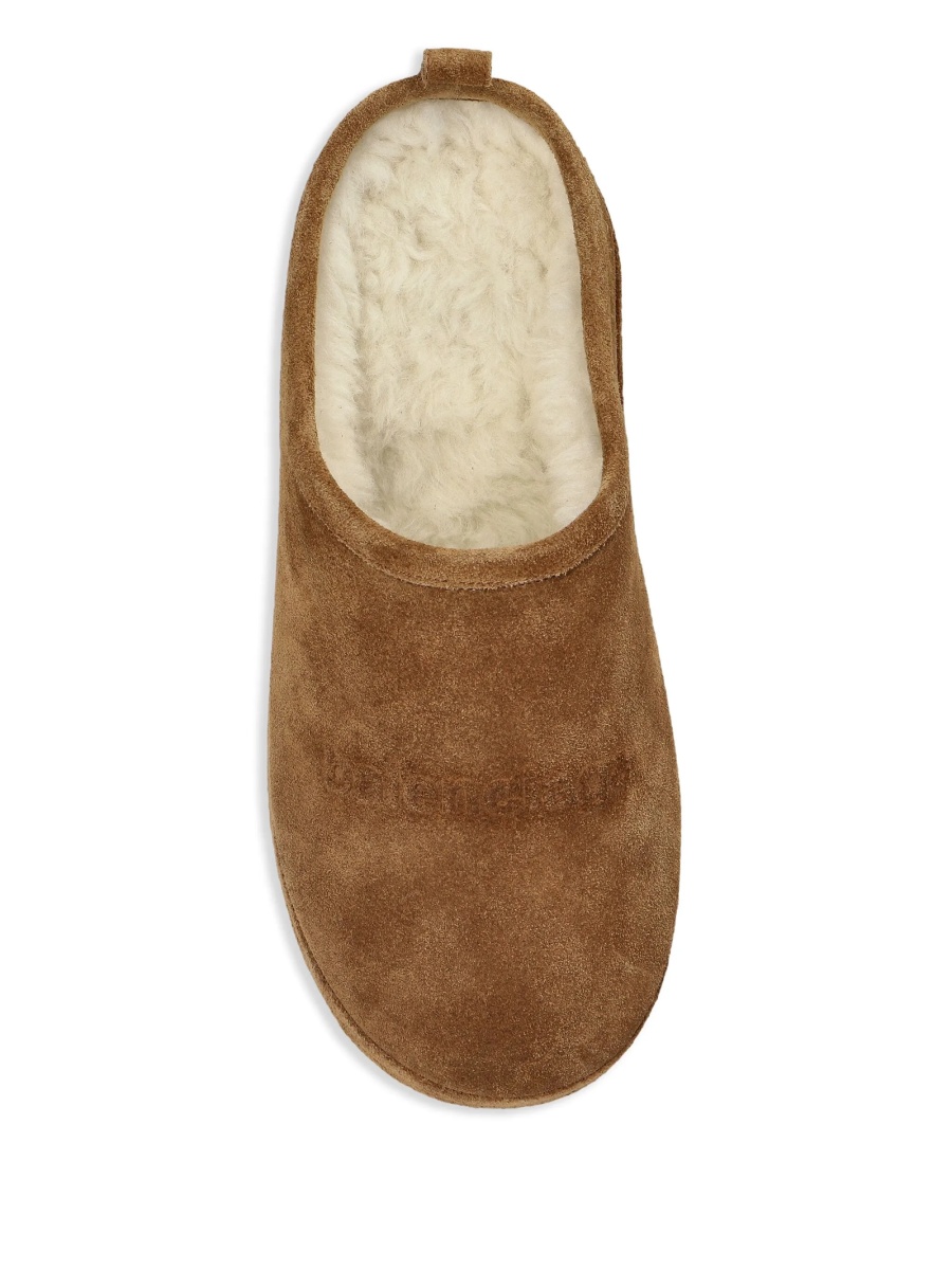 Papuci Balenciaga maro din piele - Img 4