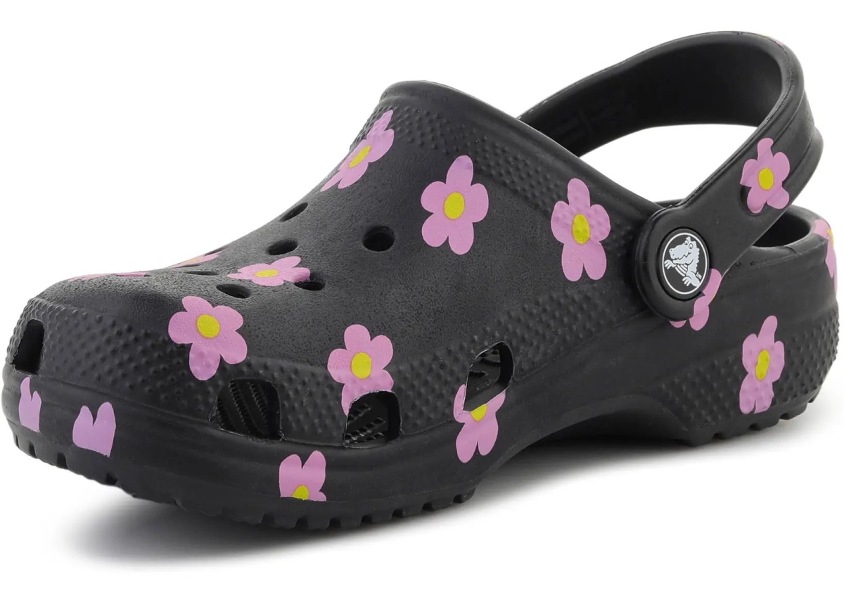 Papuci CLASSIC FLOWERR CLOG K BLACK - Img 3