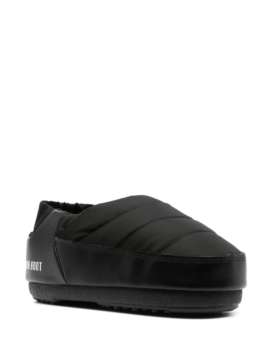 Papuci Moon Boot negri din poliamida si pvc - Img 2