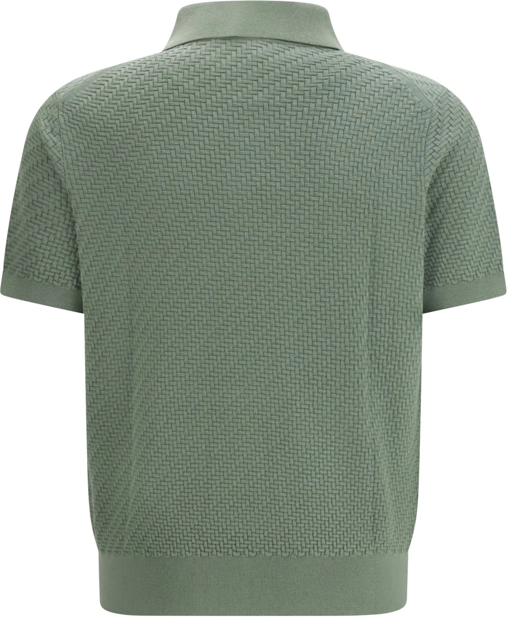 Polo Shirt with woven pattern - Img 2