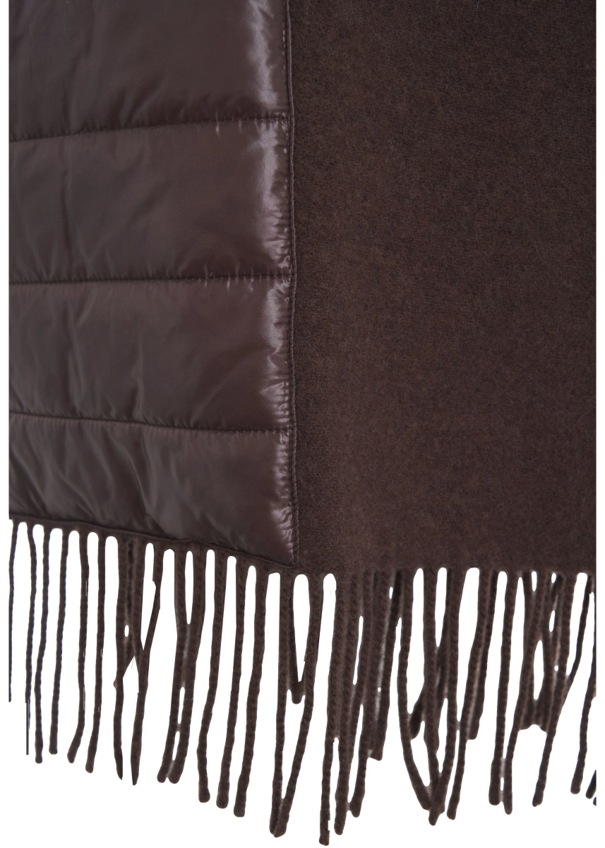 Poncho Cape with fringe details - Img 4
