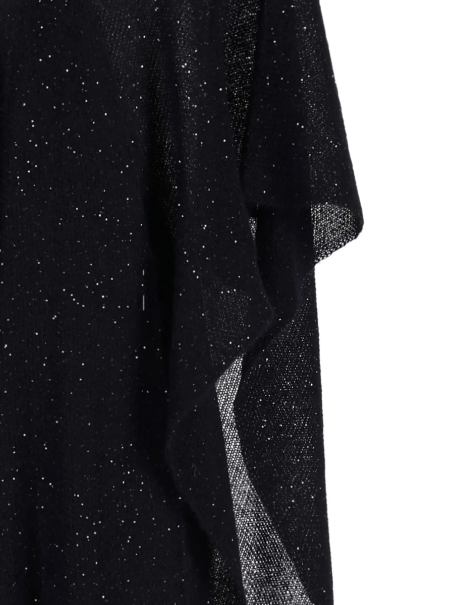 Poncho Fabiana Filippi negru - Img 2